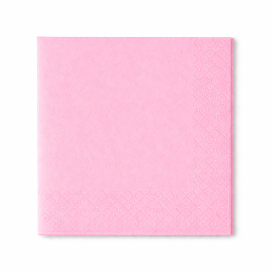 Servietten 33x33cm 3-lagig 1/4 Falz Rosa - 1600 Stück