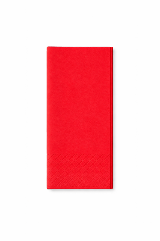 Servietten 40x40cm 3-lagig 1/8 Falz Rot - 1600 Stück