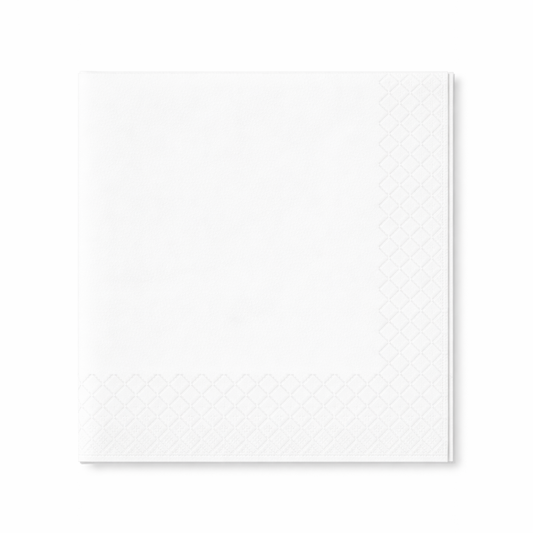 Servietten 40x40cm 3-lagig 1/4 Falz Weiss - 1600 Stück