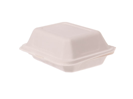 Lunchbox groß ungeteilt Bagasse 220x150x80mm - 300 Stück