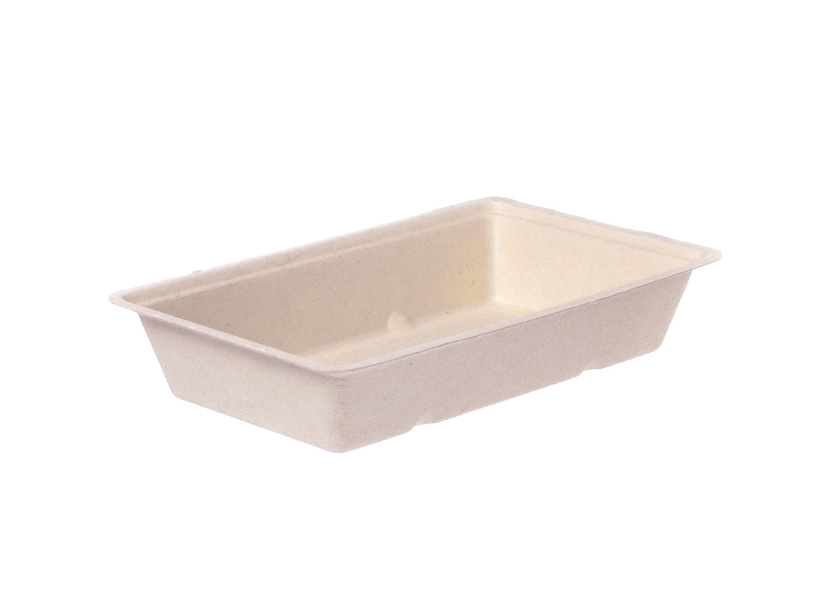 Snackschale Bagasse A14 190x117x36mm - 800 Stück