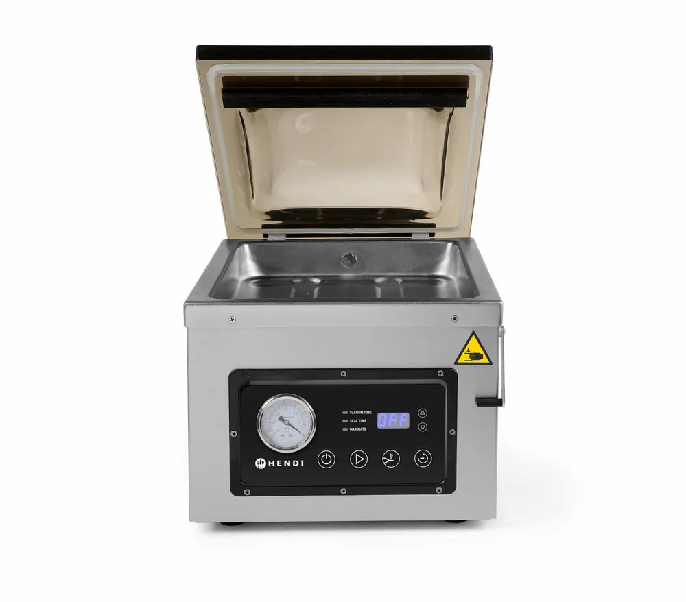 Vakuumkammer-Verpackungsmaschine, HENDI, Profi Line, Dichtungsband: 300 mm, 230V/950W, 367x425x(H)364mm