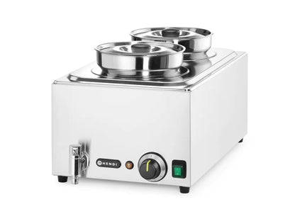 Set: Bain-Marie Ranger + 2x 4L Container mit Deckel, HENDI, 8L, 220-240V/1000W, 604x332x(H)315mm