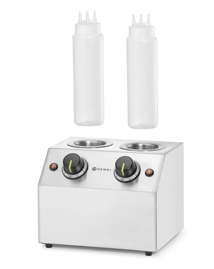 Saucenwärmer doppelt, HENDI, 1,3L, 220-240V/400W, 270x223x(H)282mm