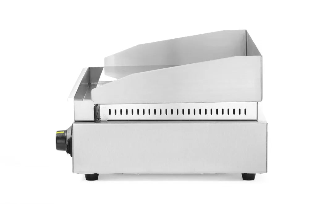 Grillplatte, HENDI, Profi Line, 1/2 glatt, 1/2 gerillt, 230V/2400W, 527x404x(H)233mm