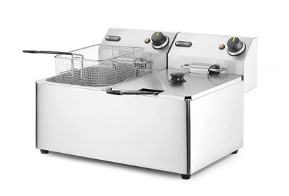 Fritteuse Kitchen Line - 2x8L, HENDI, Kitchen Line, 16L, 230V/7000W, 542x430x(H)351mm