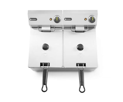 Friteuse Kitchen Line - 2x6L, HENDI, Kitchen Line, 12L, 230V/6600W, 550x430x(H)305mm