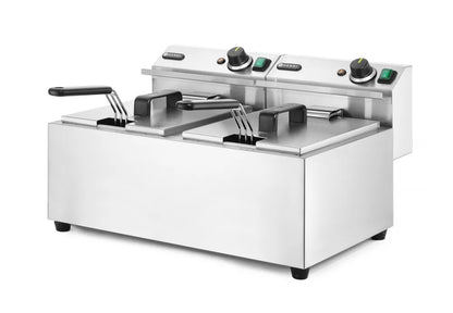 Fritteuse Profi Line, 2×8 l, HENDI, Profi Line, 16L, 230V/7000W, 605x460x(H)369mm