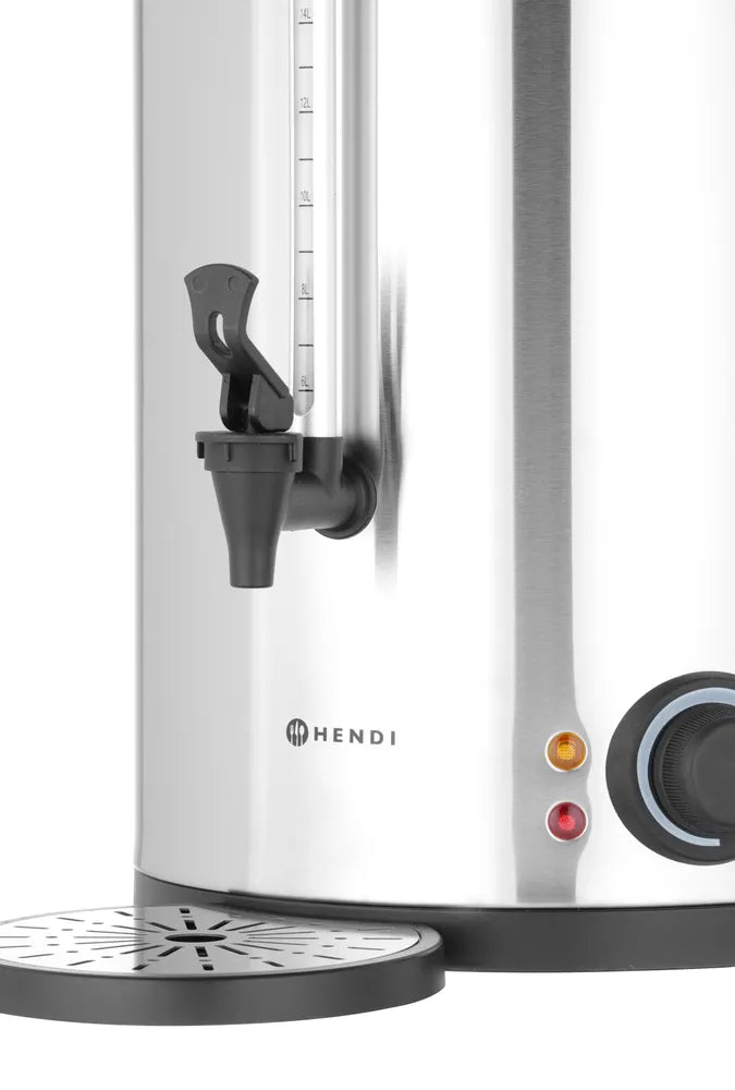 Heißgetränkespender doppelwandig, HENDI, ≈ 120 Tassen in 37 Min., 17L, 220-240V/2500W, 415x382x(H)480mm