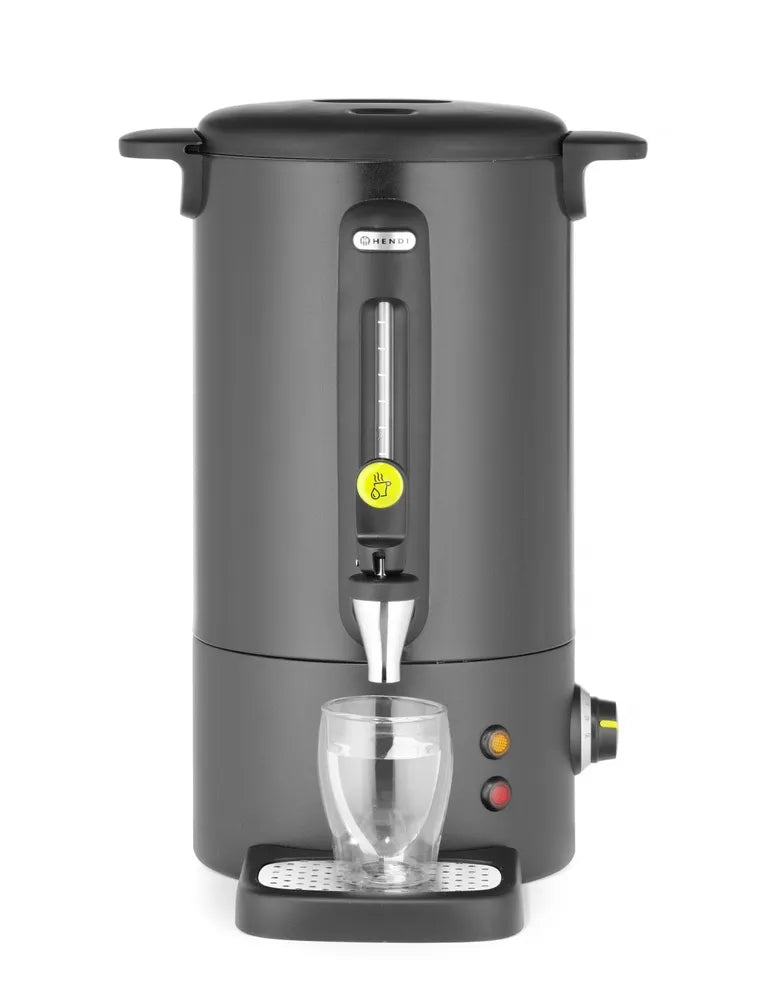 Heißgetränkekessel UNIQ, HENDI, designed by Robert Bronwasser, 9L, Schwarz, 220-240V/950W, 307x330x(H)450mm
