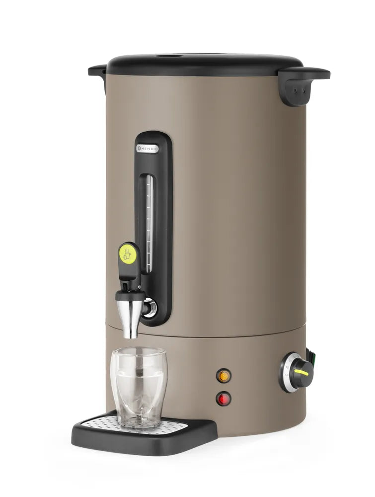 Heißgetränkekessel UNIQ, HENDI, designed by Robert Bronwasser, 16L, Taupe, 220-240V/1650W, 357x380x(H)502mm