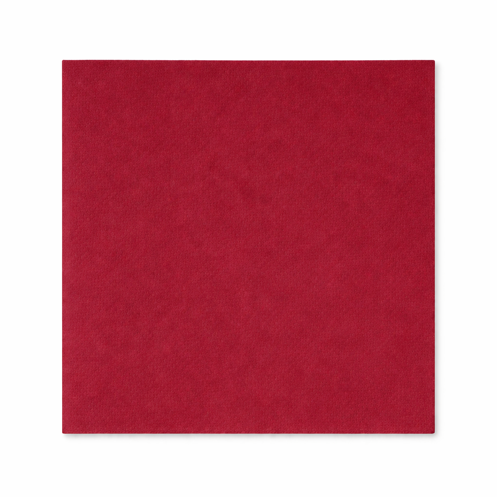 Prägeservietten 33x33cm 1-lagig 1/4 Falz Bordeaux - 5000 Stück