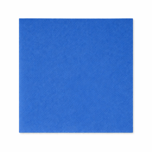 Prägeservietten 33x33cm 1-lagig 1/4 Falz Blau - 5000 Stück