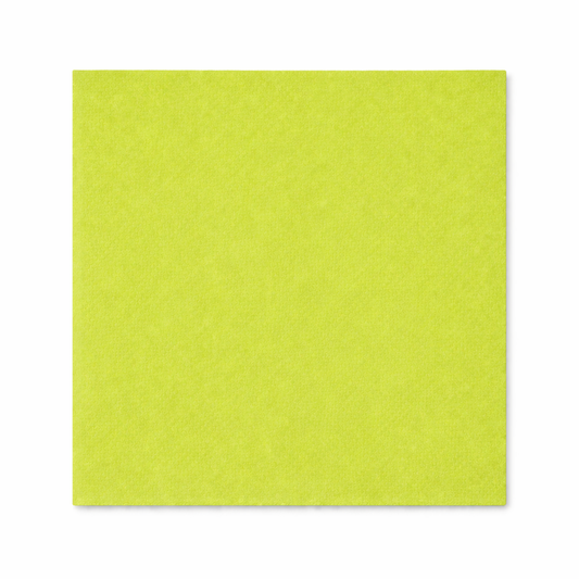 Prägeservietten 33x33cm 1-lagig 1/4 Falz Limette - 5000 Stück