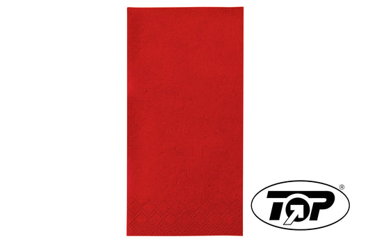 Servietten 33x33cm 2-lagig 1/8 Falz Rot - 1500 Stück