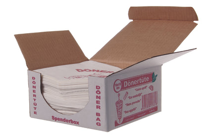 Döner Kebap Beutel 16x16cm Spenderkarton - 4x1kg