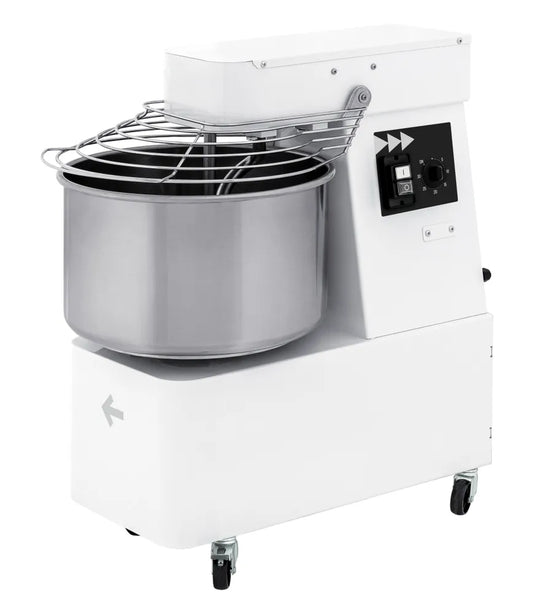 Spiralmischer mit fester Schüssel 22 L, HENDI, 56 kg/h, 22L, 400V/1100W, 385x670x(H)725mm