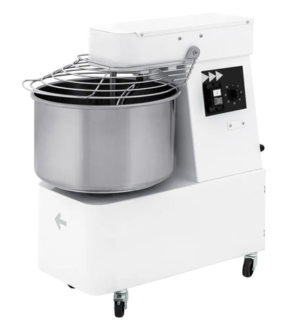Spiralteigknetmaschine mit fixer Schüssel und 2 Geschwindigkeitsstufen - 48 L, HENDI, 128 kg/h, 48L, 400V/2200W, 480x795x(H)855mm