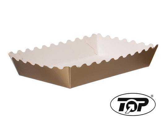 Gebäckschale Keksschale Pappe Weihnachten 130x90x35mm - 700 Stück