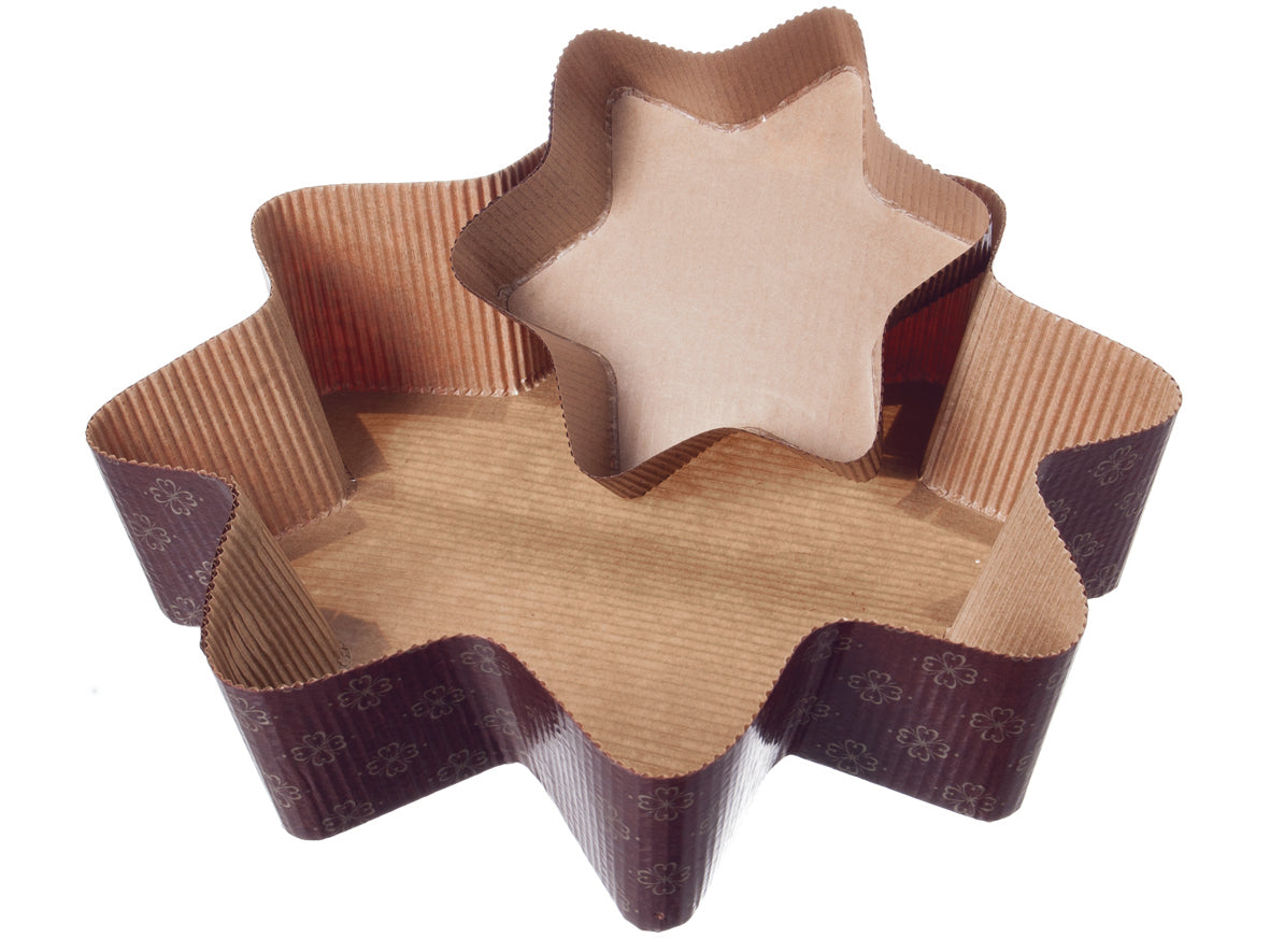 Backform Weihnachten Papier 23,5cm Stern Höhe 6cm - 810 Stück