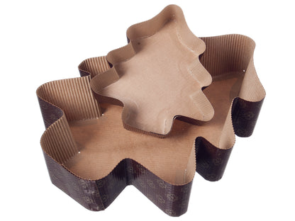 Backform Weihnachten Papier 160x140x35mm Tannenbaum - 200 Stück