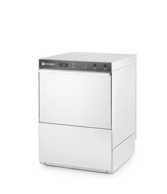 Geschirrspüler 50x50 - elektromechanische Steuerung, HENDI, mit Laugen- + Spülmittelpumpe, 400V/6600W, 570x600x(H)830mm