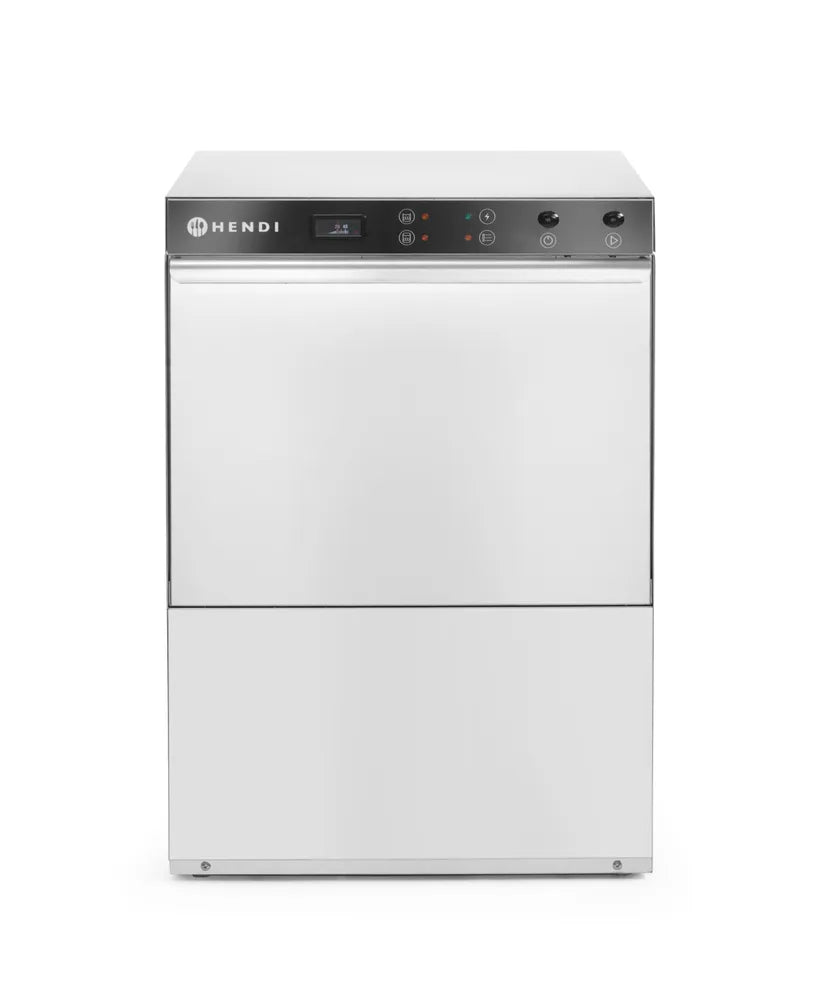 Geschirrspüler 50x50 - elektromechanische Steuerung, HENDI, mit Spülmittelpumpe, 400V/6600W, 570x600x(H)830mm