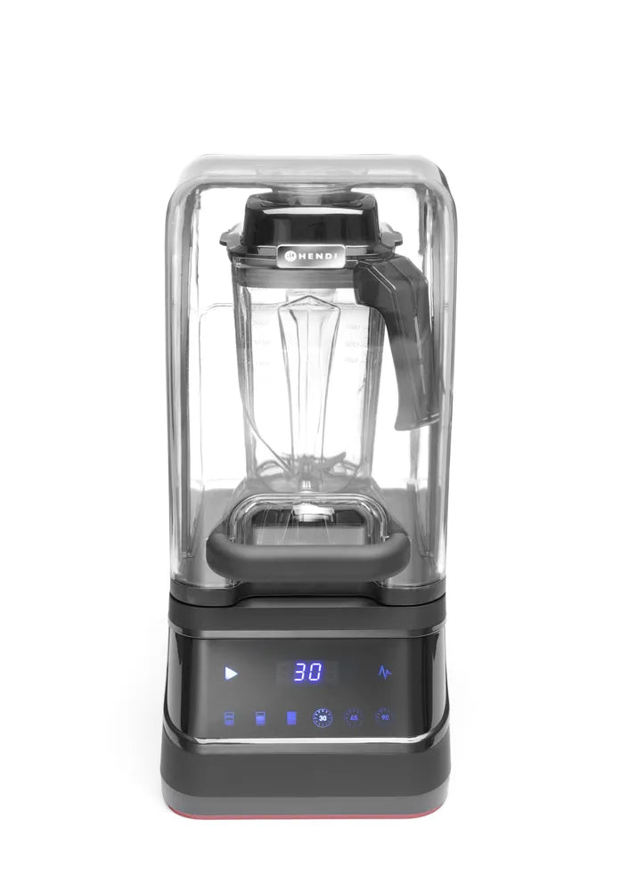 Digitaler Standmixer mit Schallgehäuse, HENDI, 2,5L, Schwarz, 220-240V/1680W, 250x300x(H)546mm