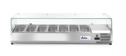 Aufsatz-Kühlvitrine Gastronorm 1/3, Arktic, 4x GN 1/3, 230V/180W, 1208x400x(H)456mm