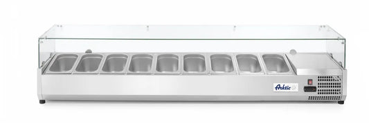 Aufsatz-Kühlvitrine Gastronorm 1/3, Arktic, 9x GN 1/3, 230V/180W, 2005x420x(H)456mm