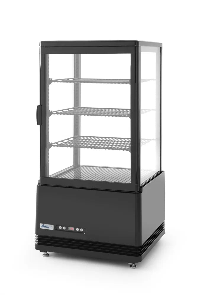 Aufsatz-Kühlvitrine 68 Liter, Arktic, Schwarz, 230V/170W, 444x397x(H)875mm