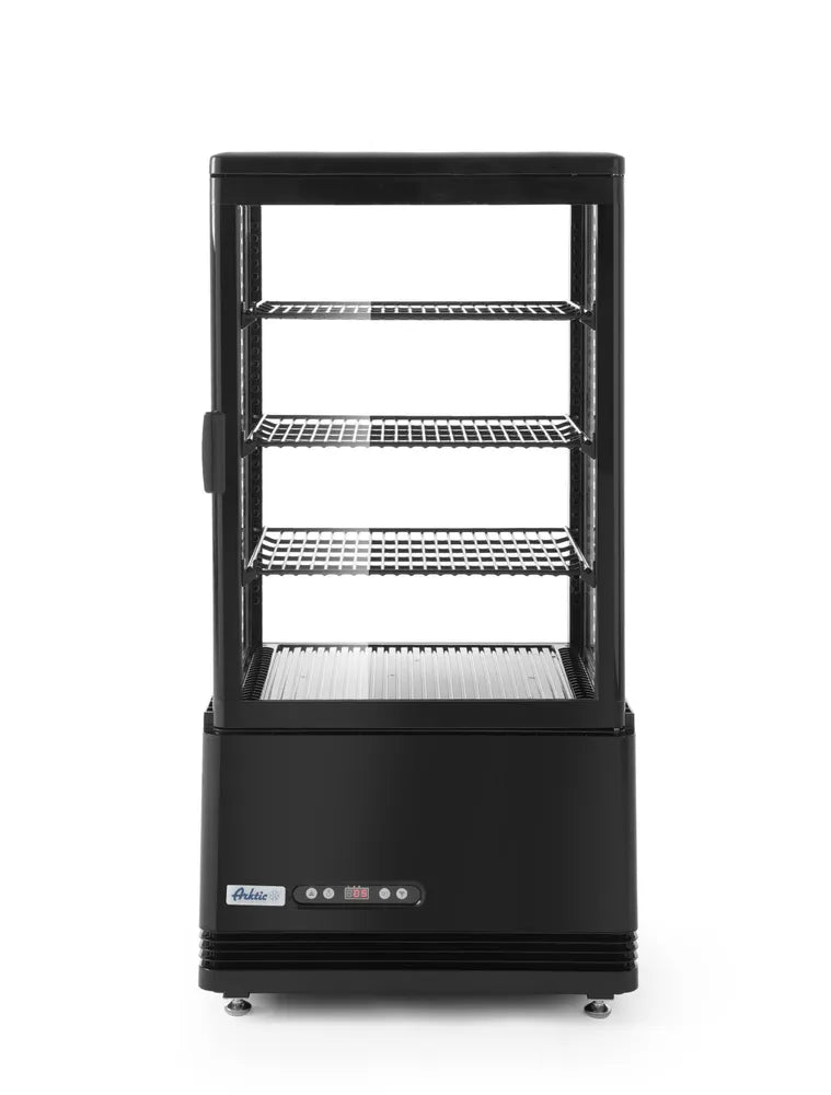 Aufsatz-Kühlvitrine 68 Liter, Arktic, Schwarz, 230V/170W, 444x397x(H)875mm