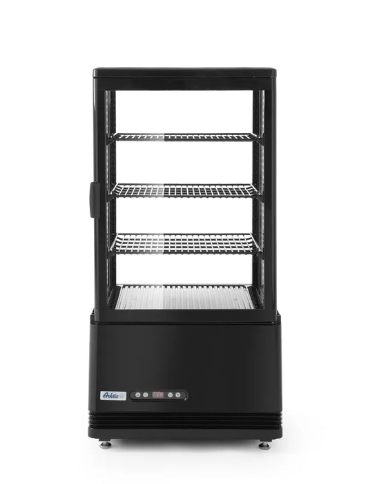 Aufsatz-Kühlvitrine 68 Liter, Arktic, Schwarz, 230V/170W, 444x397x(H)875mm