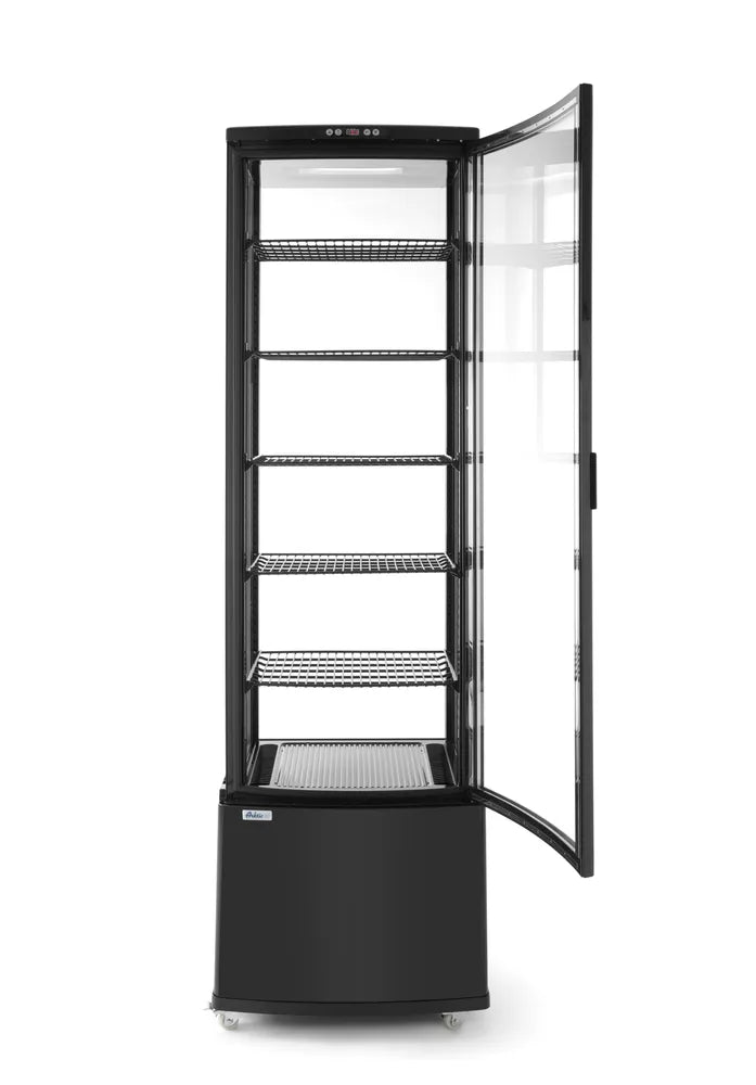 Kühlvitrine 270 Liter, Arktic, Schwarz, 230V/290W, 556x526x(H)1913mm