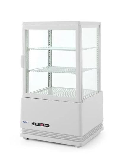 Aufsatz-Kühlvitrine 58 Liter, Arktic, Weiß, 230V/170W, 452x406x(H)830mm