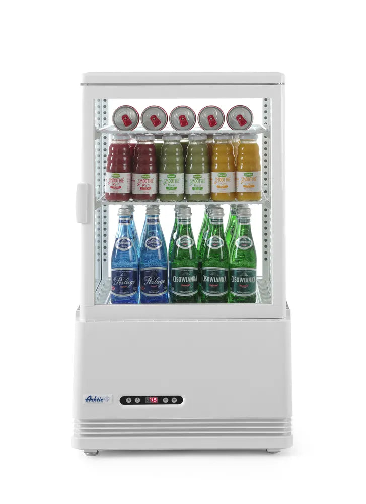 Aufsatz-Kühlvitrine 58 Liter, Arktic, Weiß, 230V/170W, 452x406x(H)830mm