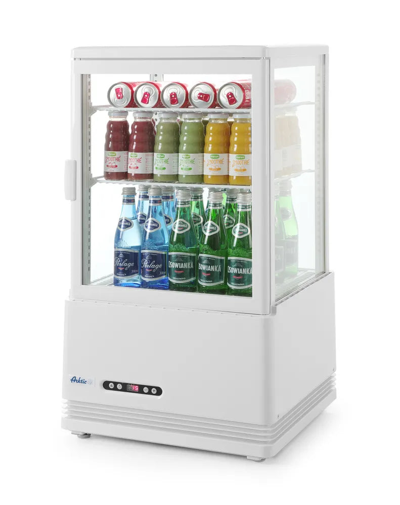 Aufsatz-Kühlvitrine 58 Liter, Arktic, Weiß, 230V/170W, 452x406x(H)830mm
