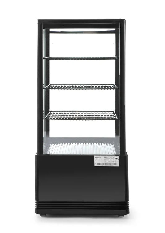 Aufsatz-Kühlvitrine 78 Liter, Arktic, schwarz, 230V/170W, 444x397x(H)940mm
