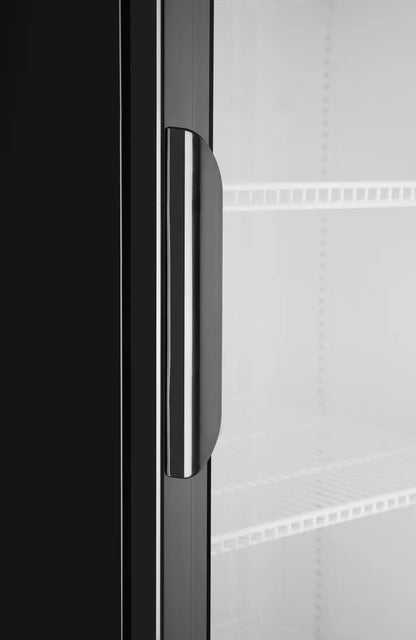 Eintüriger Kühlschrank mit hinterer Bar und hinterleuchteter Blende, , Arktic, 254L, Schwarz, 220-240V/250W, 578x605x(H)1980mm