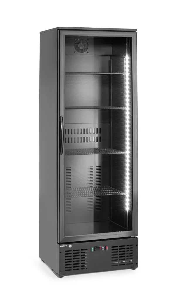 Bar-Kühlschrank mit einzelner Tür, Arktic, 243L, Schwarz, 220-240V/195W, 600x530x(H)1820mm