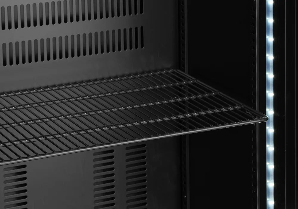 Bar-Kühlschrank mit einzelner Tür, Arktic, 243L, Schwarz, 220-240V/195W, 600x530x(H)1820mm