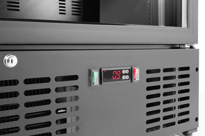 Bar-Kühlschrank mit einzelner Tür, Arktic, 243L, Schwarz, 220-240V/195W, 600x530x(H)1820mm