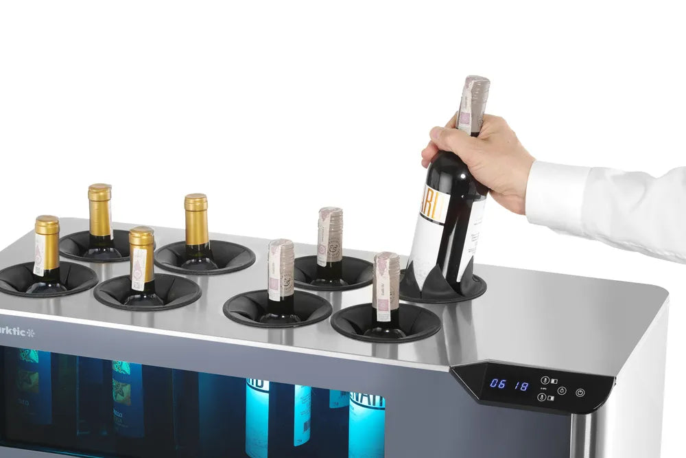 Theken-Weinkühler Cellar, 2 Zonen, Arktic, Schwarz, 220-240V/60W, 800x350x(H)293mm