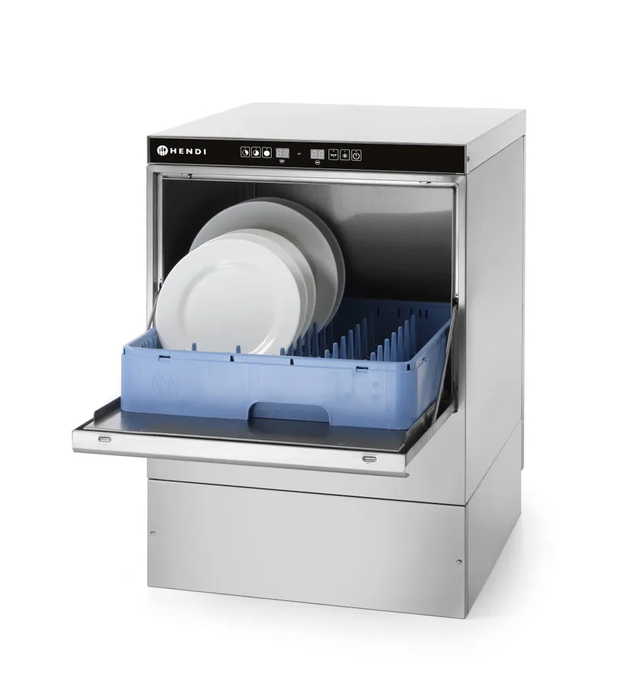 Geschirrspüler 50x50 - elektronische Steuerung, HENDI, 230V/3600W, 570x600x(H)830mm