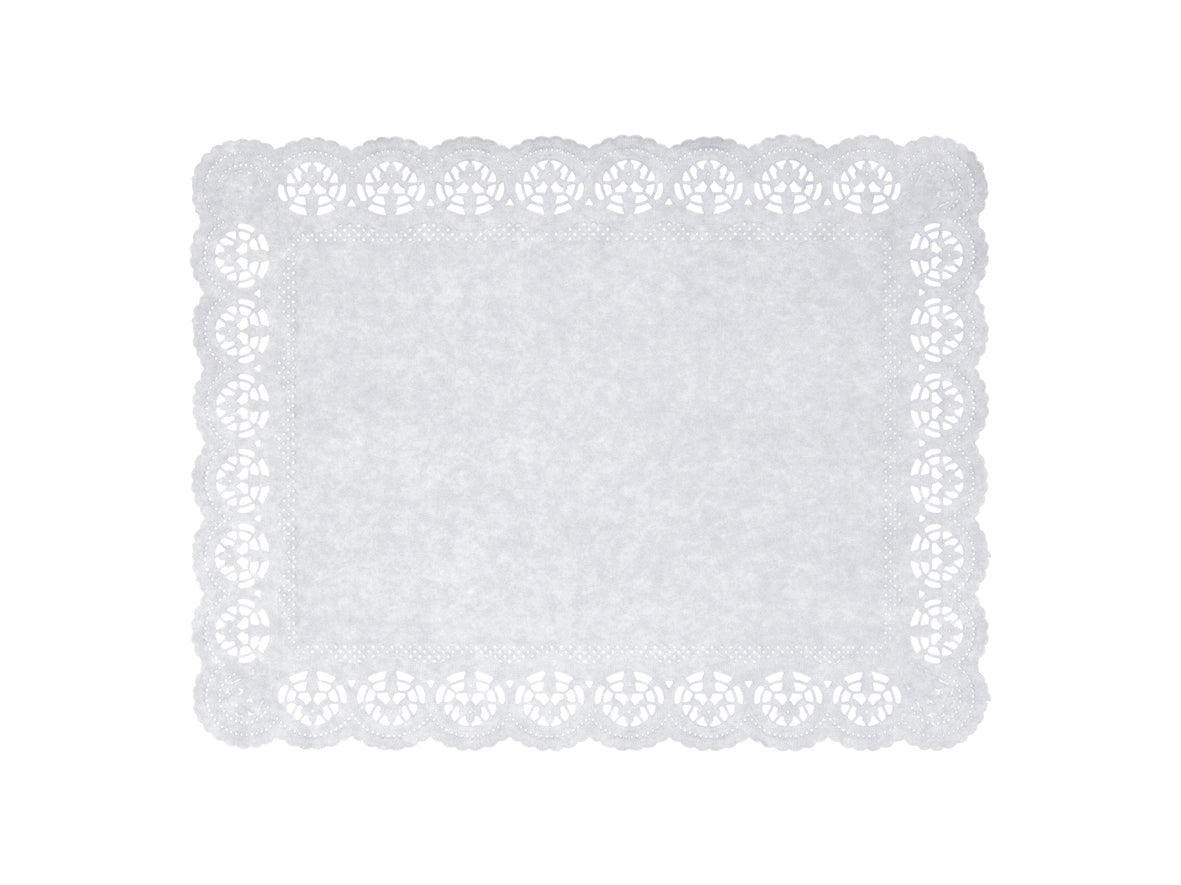 Tortenspitzen eckig 26x34cm weiss - 2000 Stück