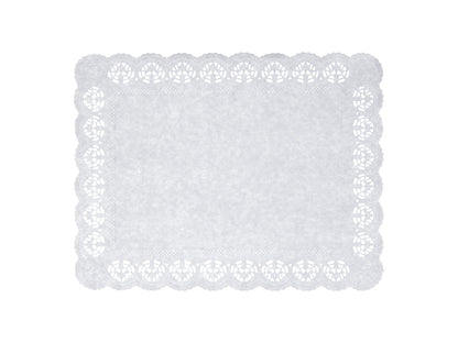 Tortenspitzen eckig 26x34cm weiss - 2000 Stück