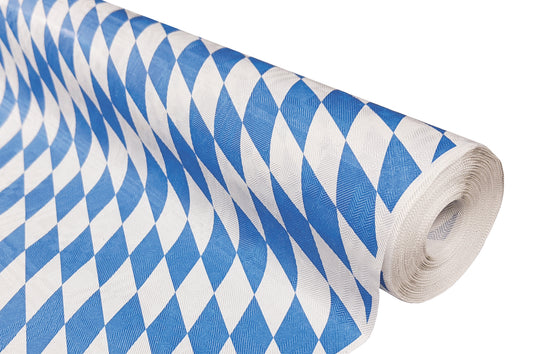 Einweg Tischdecken Rollen Bayern Raute 100cm x 50m - 4 Stück