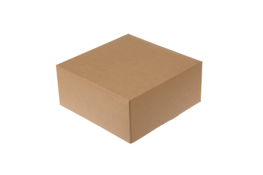 Tortenkarton 1-teilig 220x220x100mm braun - 100 Stück