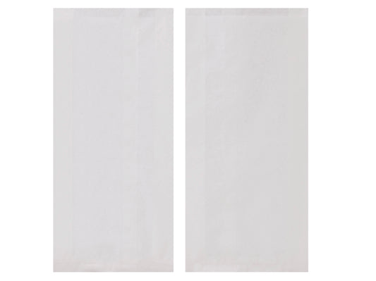 Bäckerbeutel Faltenbeutel weiß 12+5x28cm - 1000 Stück
