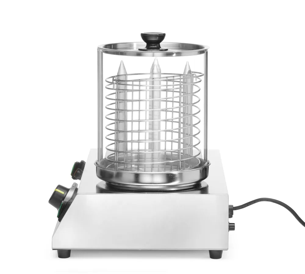 Würstchen- und Hotdog-Brötchenwärmer, HENDI, 220-240V/550W, 500x310x(H)395mm